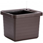 Samozavlažovací truhlík Berberis UNO 40x40x35 cm čokoláda – Zboží Dáma