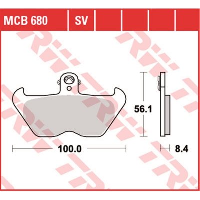 Přední brzdové destičky TRW / Lucas BMW K1 1000 1988 - 1993 | Zboží Auto