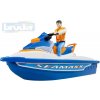 Sběratelský model BRUDER 63150 Set vodní skútr člun motorový s figurkou plast br63150 1:16