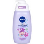 Nivea Kids 2in1 Shower & Shampoo jemný sprchový gel a šampon 2 v1 500 ml – Zboží Dáma