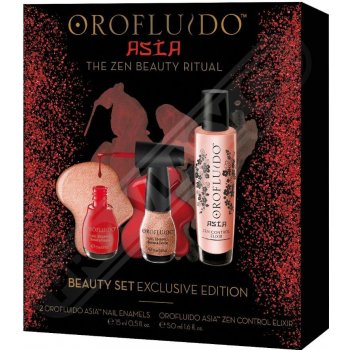 Orofluido ASIA Zen Control Elixir 50 ml + Lak na nehty 2 x 15 ml dárková sada