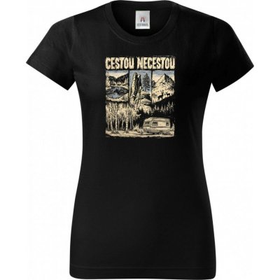 Dámské tričko Cestou necestou V1 Basic vtipné – Hledejceny.cz