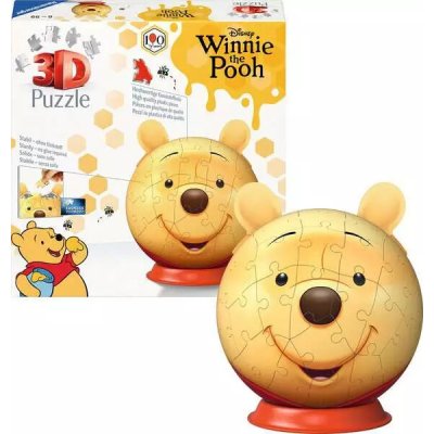 RAVENSBURGER 3D Puzzleball Disney: Medvídek Pú s ušima 72 ks – Sleviste.cz