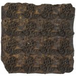 Sanu Babu Antik dřevěná raznice na tisk přehozů s indickým motivem 15 x 8 x 15 cm (XC) – Zboží Dáma