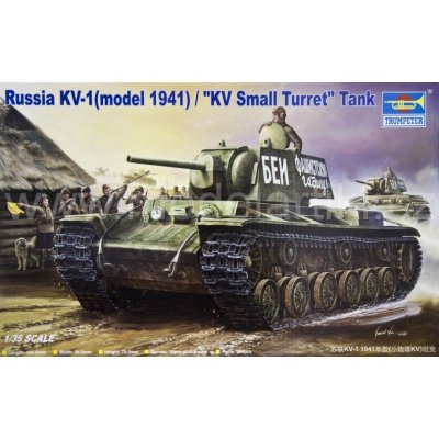 Trumpeter slepovací model Russian KV-1 model 1941 KV Small Turret Tank 1:35