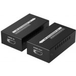 PremiumCord 4Kx2K@60Hz HDMI2.0 extender na 60m přes jeden kabel Cat6/6a/7 KHEXT60-13 – Sleviste.cz