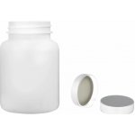 Pilulka Plastová lahvička, lékovka bílá s bílým uzávěrem 150 ml – Zboží Dáma