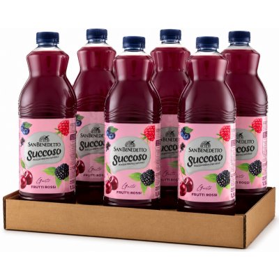 San Benedetto ovocný nápoj Succoso červené ovoce 6 x 1,5 l – Hledejceny.cz