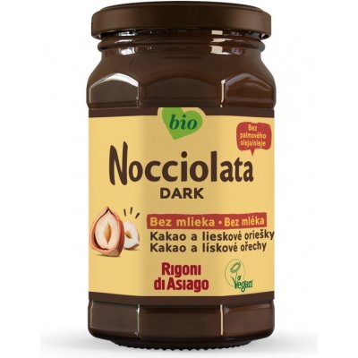 Rigoni di Asiago Nocciolata tmavá bez mléka BIO 250 g – Zboží Dáma