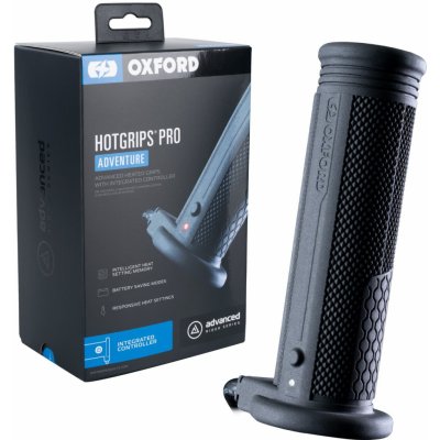 Gripy vyhřívané HOTGRIPS PRO ADVENTURE, OXFORD (s integrovaným ovládáním v rámci gripu) – Zboží Mobilmania