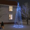 Vánoční stromek vidaXL Vánoční stromek s kovovým sloupkem 1400 LED modrá 5 m