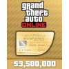 Herní kupon Grand Theft Auto V Online Whale Shark Cash Card 3,500,000$ PC