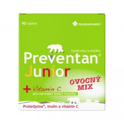 Preventan Junior ovocný mix 90 tablet