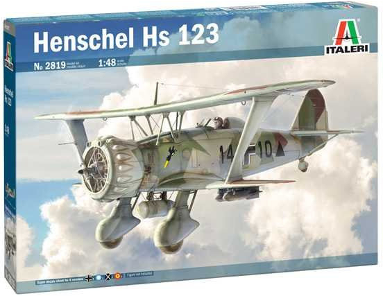 Italeri Model Kit letadlo Henschel Hs 123 1:48