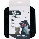 'EAT SLOW LIVE LONGER Quad 20 x 20 cm – Zboží Dáma