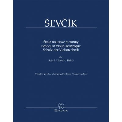 Škola houslové techniky op. 1 sešit 3 výměny poloh – Sleviste.cz