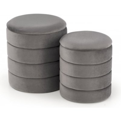 Halmar Taburety PACHO set 2 kusů - šedé – Zboží Dáma