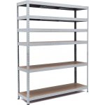 Trestles RH Regál 2000 x 1600 x 400 mm 6 polic šedá – Hledejceny.cz