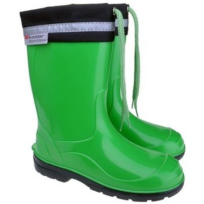 Detské gumáky zelené reflexné – Zboží Dáma