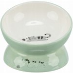 Trixie keramická miska ergonimická vyvýšená tvar kočka 14 cm 150 ml – Zboží Dáma