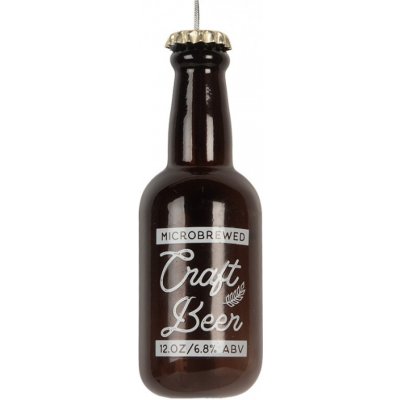 Skleněná vánoční ozdoba pivní láhev Craft Beer 5x13 cm – Hledejceny.cz