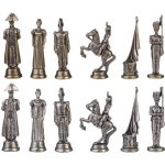 Kovové šachové figurky Francouzské