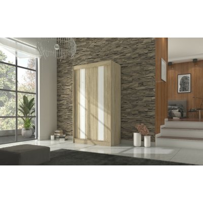 ADRK posuvná KAREN S-WL 120 dub sonoma/bílý Lacobel – Zbozi.Blesk.cz