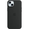 Pouzdro a kryt na mobilní telefon Apple Apple Silikonové s MagSafe iPhone 15 Plus, černé MT103ZM/A