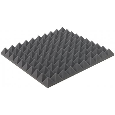 Akustický panel šedý PYRAMIDA 50×50 cm tloušťka 5 cm – Hledejceny.cz