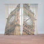 Sablio Záclony Clock tower: 2ks 150x250cm – Hledejceny.cz