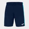 Pánské kraťasy a šortky Joma Maxi short Dark Navy-Fluor Turquoise