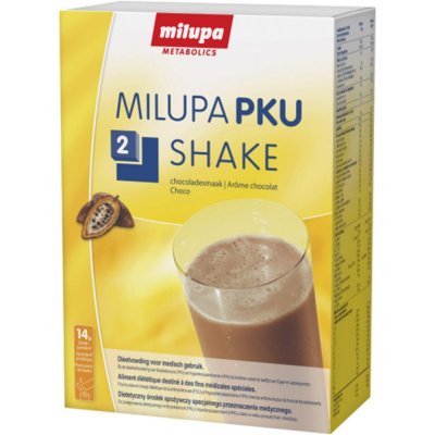 MILUPA PKU 2 SHAKE ČOKOLÁDA POR PLV SOL 10X50G