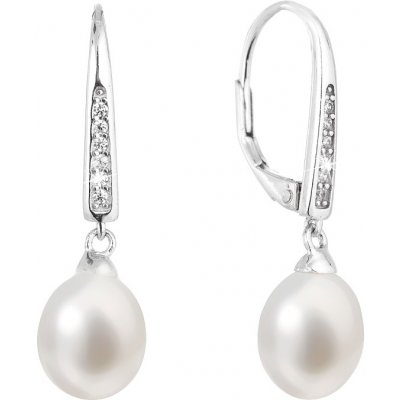 Pavona stříbrné visací s bílou říční perlou 21060.1