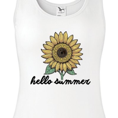 Tílko se slunečnicí Summer dámské – Sleviste.cz