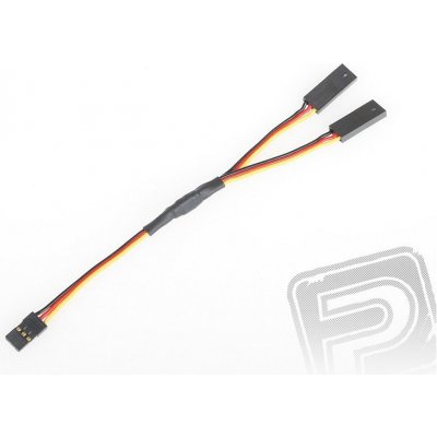 Hitec 4701 S "Y"-kabel JR plochý silný krátký PVC 15 cm – Zbozi.Blesk.cz