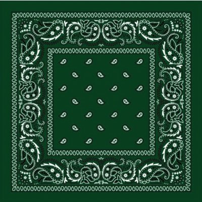 Bandana šátek Green Smaragd – Zboží Mobilmania