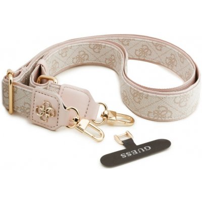 Guess Crossbody Popruh PU 4G Metal Logo - růžová – Zboží Živě