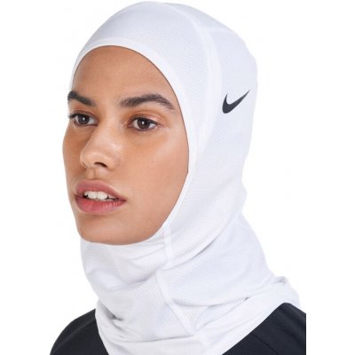 Nike Pro Hijab 2.0 Weiss Schwarz F101 9320 13 101 – Zboží Mobilmania