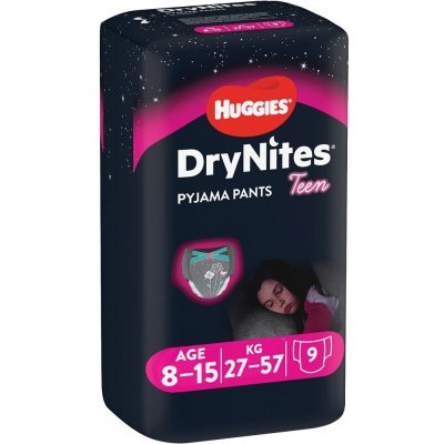 Dry Nites pro děvčata s váhou 27-57 kg 9 ks od 124 Kč - Heureka.cz