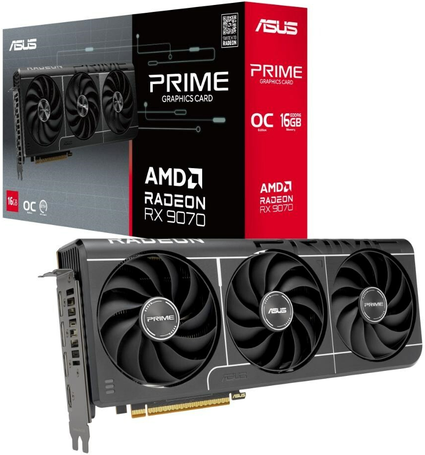Asus Prime Radeon RX 9070 EVO OC Edition 16GB GDDR6 90YV0MQ0-M0NA00