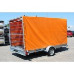 Trigano/Lider Přívěs plošinový Lider 3,5x1,8 1500kg hydr. sklopná náprava + placht. konstrukce – Hledejceny.cz