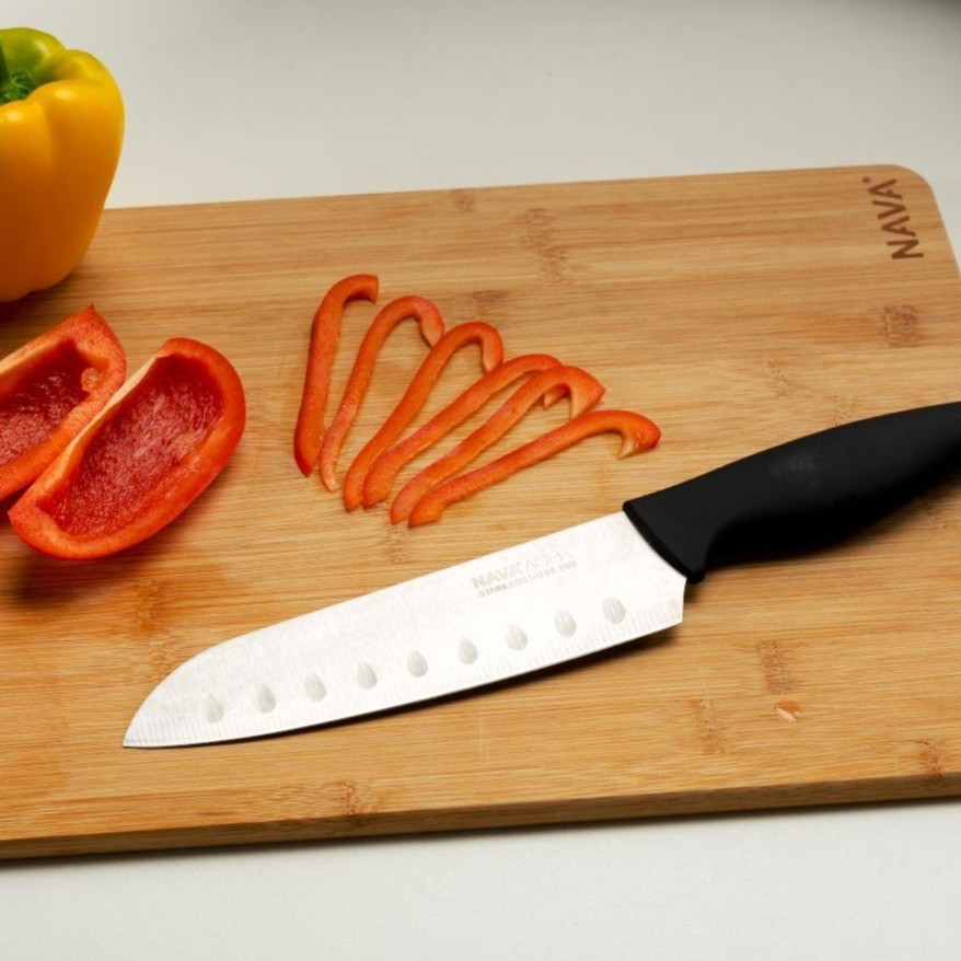 NAVA Acer nůž Santoku z nerezové oceli 17,5 cm