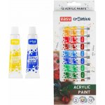 akrylové barvy 12 ks S923452 – Hledejceny.cz