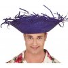 Karnevalový kostým Plážový slaměný klobouk modrý slamák