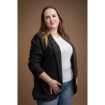 Elegantní sako COLOR Černá – Zboží Mobilmania