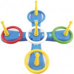 Teddies Házecí hra plast kříž s kruhy + košíčky s míčky – Zboží Mobilmania