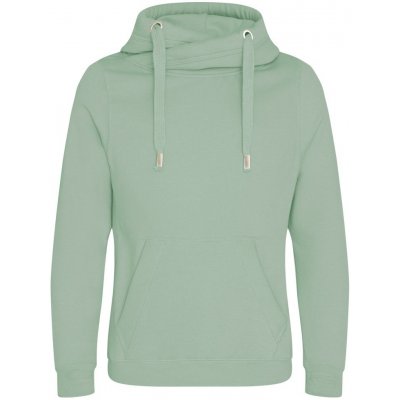 Just Hoods Mikina s překříženým límcem Dusty green