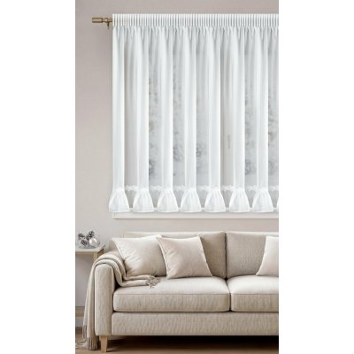 EUROFIRANY VÁNOČNÍ ZÁCLONA NA PÁSCE FLAKE 350X160 CM BÍLÁ – Hledejceny.cz