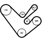 Sada žebrovaných klínových řemenů CONTINENTAL 6PK1555K4 – Hledejceny.cz