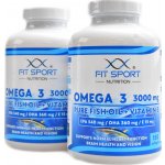 FitSport Nutrition 2x Omega 3 3000 mg Pure Fish Oil + Vitamin E 150 softgels – Hledejceny.cz